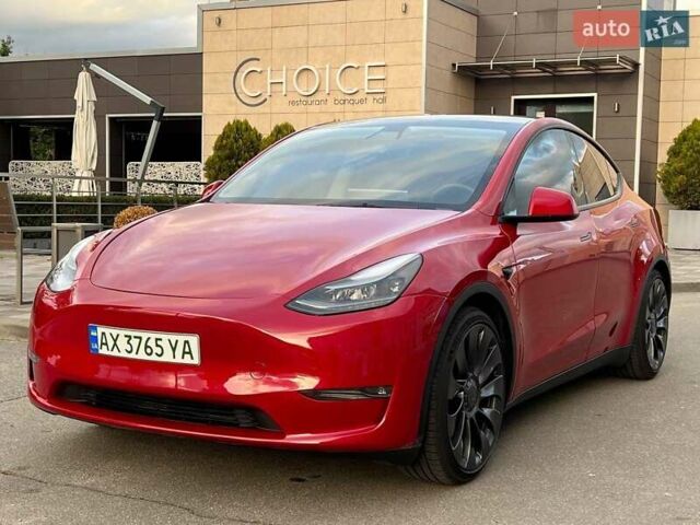 Красный Тесла Model Y, объемом двигателя 0 л и пробегом 10 тыс. км за 29500 $, фото 1 на Automoto.ua