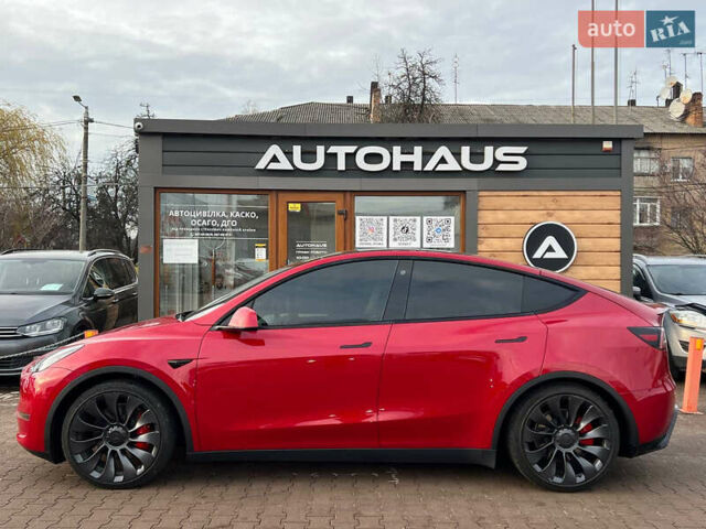 Красный Тесла Model Y, объемом двигателя 0 л и пробегом 24 тыс. км за 32999 $, фото 4 на Automoto.ua