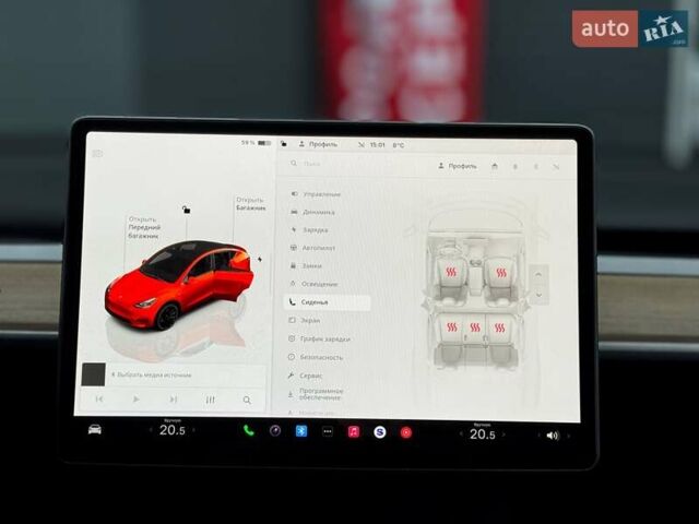 Красный Тесла Model Y, объемом двигателя 0 л и пробегом 15 тыс. км за 35000 $, фото 19 на Automoto.ua