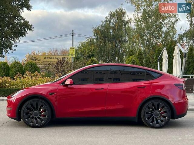 Красный Тесла Model Y, объемом двигателя 0 л и пробегом 10 тыс. км за 29500 $, фото 2 на Automoto.ua