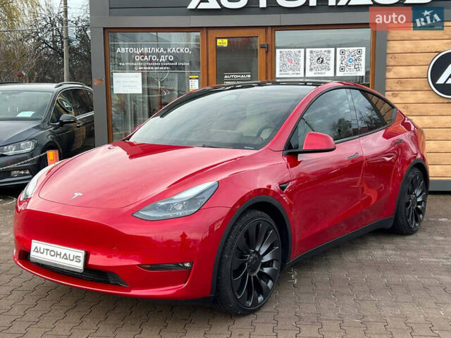 Красный Тесла Model Y, объемом двигателя 0 л и пробегом 24 тыс. км за 32999 $, фото 2 на Automoto.ua