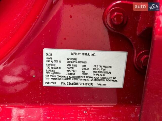 Красный Тесла Model Y, объемом двигателя 0 л и пробегом 15 тыс. км за 35000 $, фото 24 на Automoto.ua