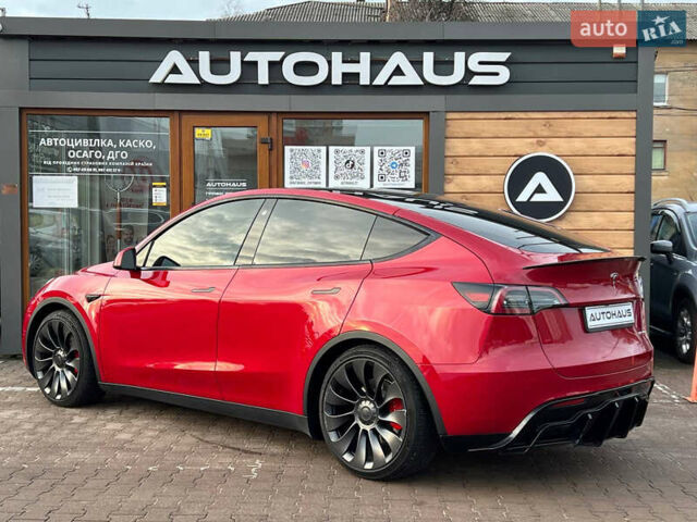 Красный Тесла Model Y, объемом двигателя 0 л и пробегом 24 тыс. км за 32999 $, фото 7 на Automoto.ua