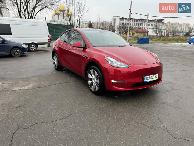Красный Тесла Model Y, объемом двигателя 0 л и пробегом 46 тыс. км за 26300 $, фото 1 на Automoto.ua