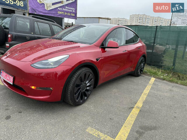 Красный Тесла Model Y, объемом двигателя 0 л и пробегом 54 тыс. км за 27000 $, фото 15 на Automoto.ua
