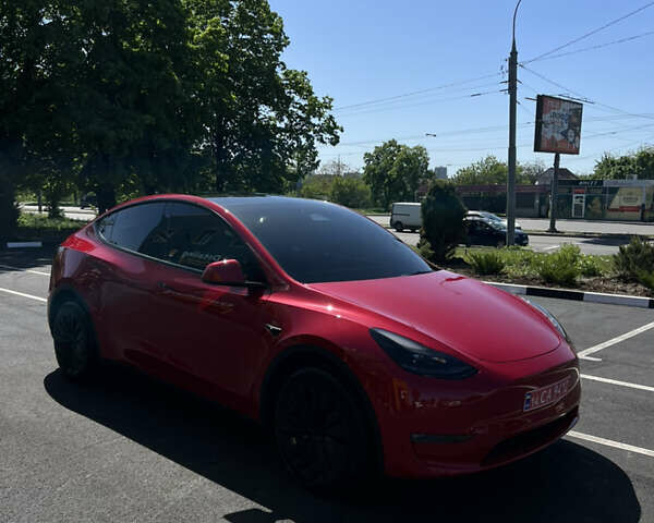 Красный Тесла Model Y, объемом двигателя 0 л и пробегом 4 тыс. км за 41000 $, фото 2 на Automoto.ua