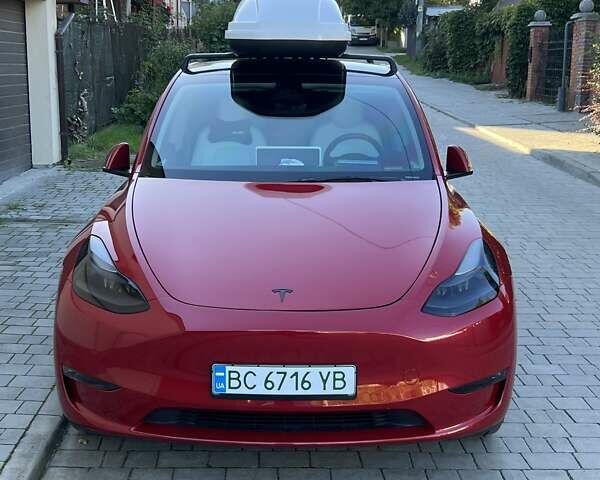 Красный Тесла Model Y, объемом двигателя 0 л и пробегом 46 тыс. км за 28888 $, фото 31 на Automoto.ua
