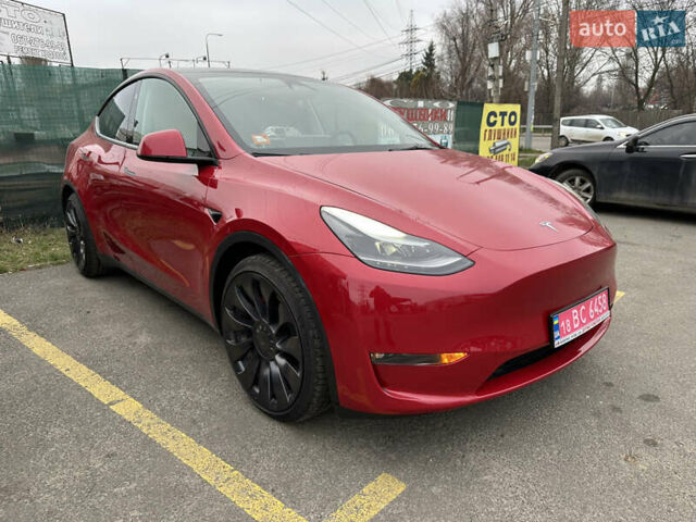 Красный Тесла Model Y, объемом двигателя 0 л и пробегом 54 тыс. км за 27000 $, фото 13 на Automoto.ua