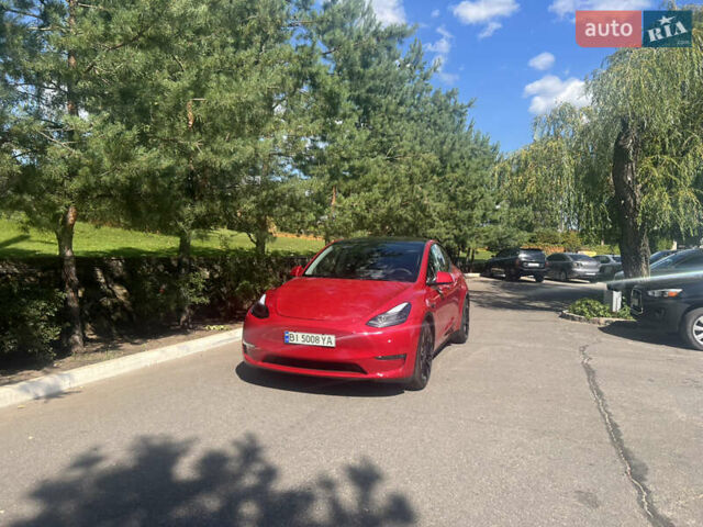 Красный Тесла Model Y, объемом двигателя 0 л и пробегом 2 тыс. км за 31000 $, фото 3 на Automoto.ua