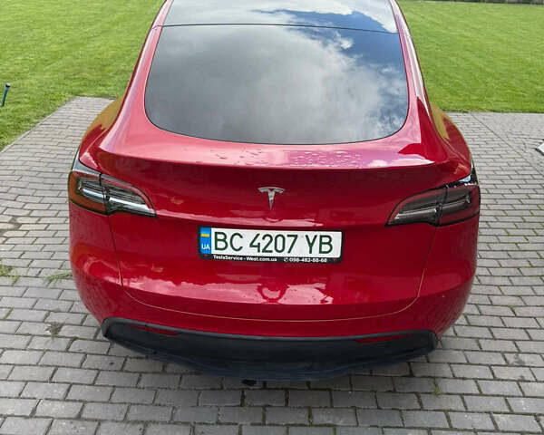 Красный Тесла Model Y, объемом двигателя 0 л и пробегом 25 тыс. км за 28300 $, фото 4 на Automoto.ua