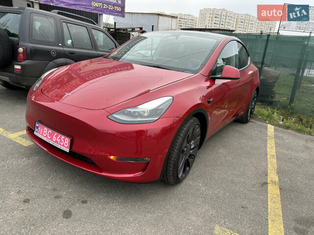 Красный Тесла Model Y, объемом двигателя 0 л и пробегом 54 тыс. км за 27000 $, фото 11 на Automoto.ua