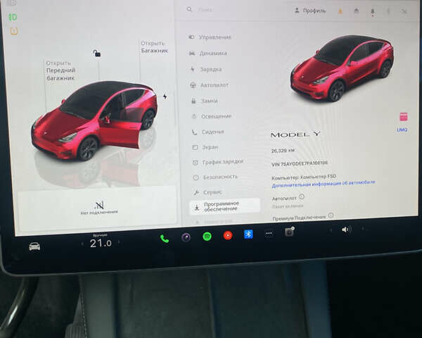 Тесла Model Y 2023 в Киеве на Automoto.ua Красный Тесла Model Y, объемом двигателя 0 л и пробегом 27 тыс. км за 28800 $, фото 35 на Automoto.ua