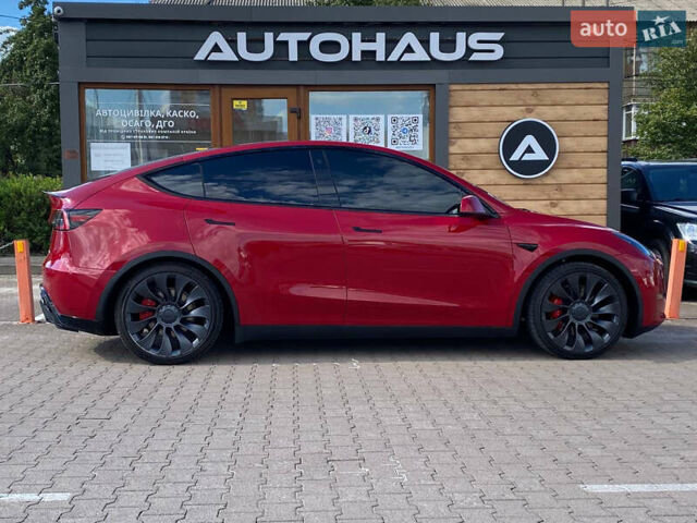 Красный Тесла Model Y, объемом двигателя 0 л и пробегом 24 тыс. км за 34999 $, фото 3 на Automoto.ua
