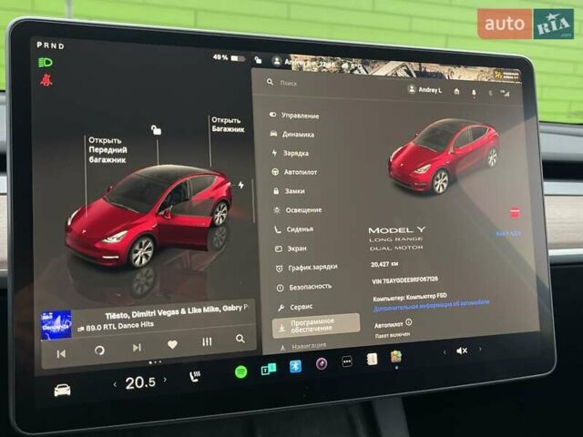 Красный Тесла Model Y, объемом двигателя 0 л и пробегом 20 тыс. км за 34500 $, фото 23 на Automoto.ua