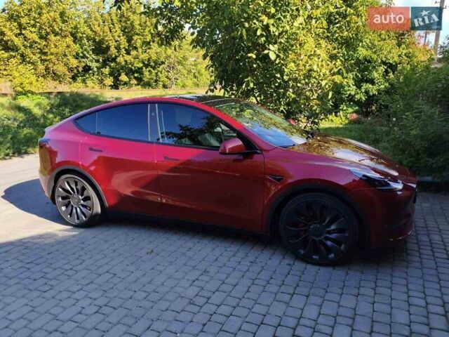 Красный Тесла Model Y, объемом двигателя 0 л и пробегом 21 тыс. км за 36500 $, фото 4 на Automoto.ua