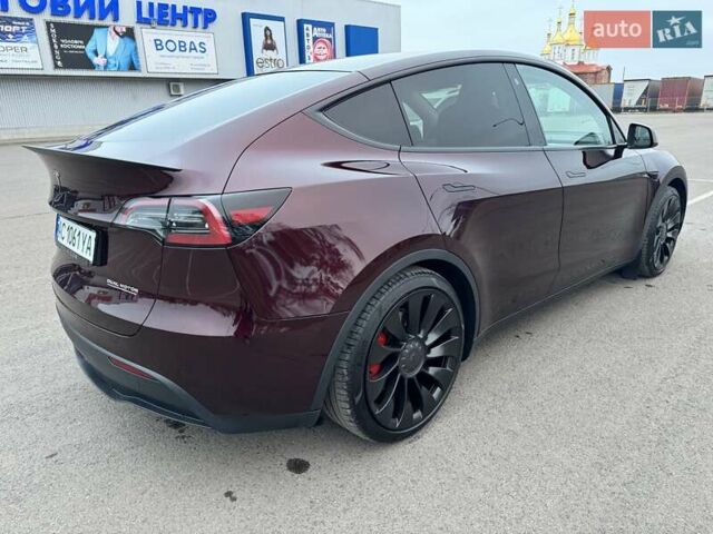 Красный Тесла Model Y, объемом двигателя 0 л и пробегом 3 тыс. км за 38700 $, фото 16 на Automoto.ua