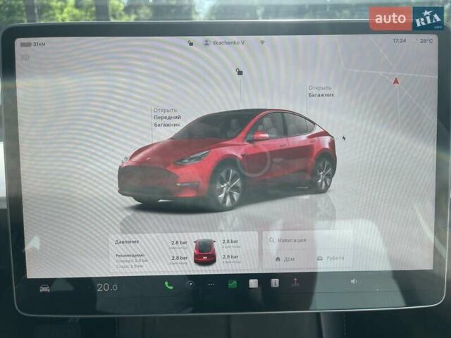 Червоний Тесла Model Y, об'ємом двигуна 0 л та пробігом 27 тис. км за 39000 $, фото 19 на Automoto.ua