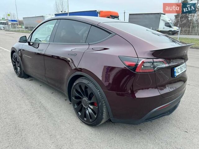 Красный Тесла Model Y, объемом двигателя 0 л и пробегом 3 тыс. км за 38700 $, фото 22 на Automoto.ua