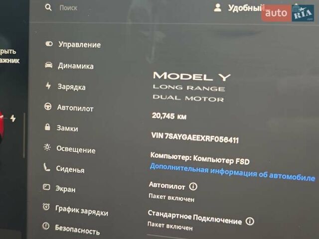 Красный Тесла Model Y, объемом двигателя 0 л и пробегом 20 тыс. км за 32000 $, фото 14 на Automoto.ua