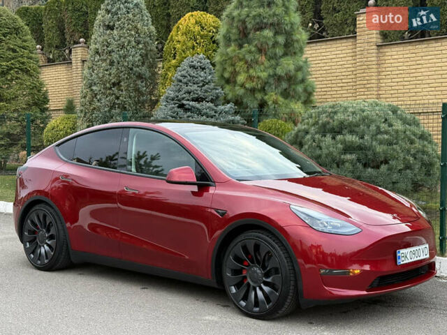 Красный Тесла Model Y, объемом двигателя 0 л и пробегом 4 тыс. км за 34999 $, фото 24 на Automoto.ua