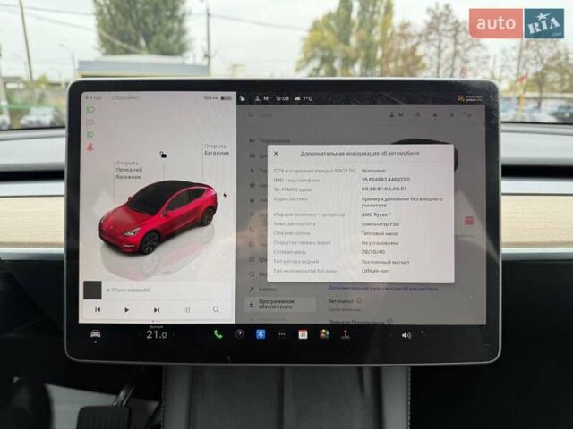 Красный Тесла Model Y, объемом двигателя 0 л и пробегом 19 тыс. км за 24500 $, фото 20 на Automoto.ua