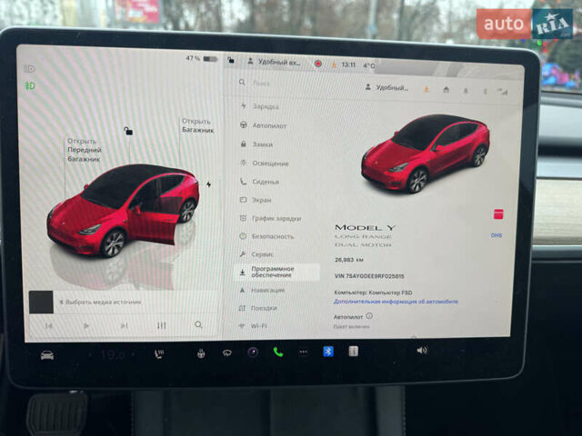 Красный Тесла Model Y, объемом двигателя 0 л и пробегом 26 тыс. км за 28900 $, фото 13 на Automoto.ua
