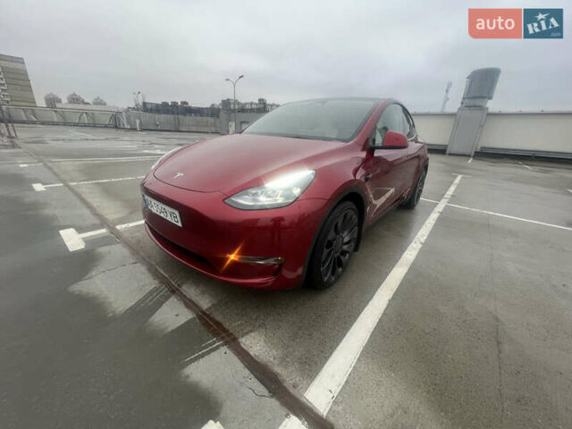 Красный Тесла Model Y, объемом двигателя 0 л и пробегом 5 тыс. км за 35500 $, фото 2 на Automoto.ua