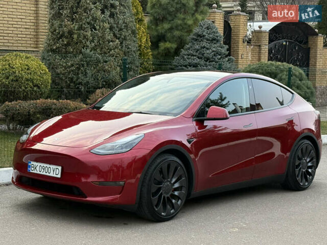 Красный Тесла Model Y, объемом двигателя 0 л и пробегом 4 тыс. км за 34999 $, фото 33 на Automoto.ua