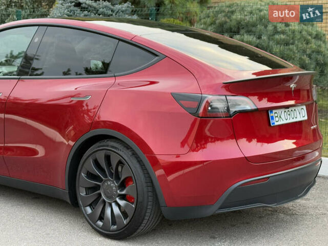 Красный Тесла Model Y, объемом двигателя 0 л и пробегом 4 тыс. км за 34999 $, фото 37 на Automoto.ua
