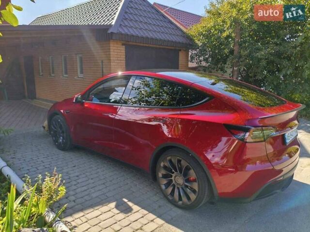 Красный Тесла Model Y, объемом двигателя 0 л и пробегом 21 тыс. км за 36500 $, фото 7 на Automoto.ua