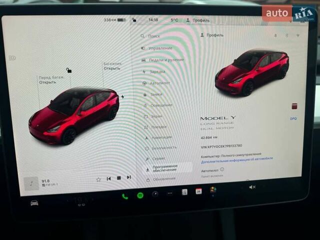 Красный Тесла Model Y, объемом двигателя 0 л и пробегом 42 тыс. км за 33900 $, фото 16 на Automoto.ua
