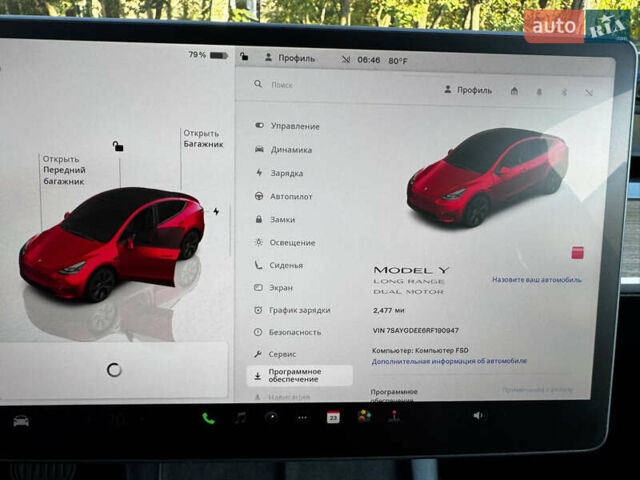 Красный Тесла Model Y, объемом двигателя 0 л и пробегом 3 тыс. км за 33500 $, фото 10 на Automoto.ua