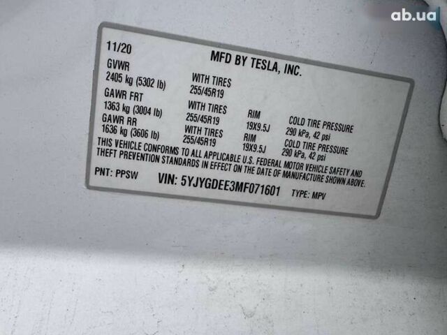 Тесла Model Y, об'ємом двигуна 0 л та пробігом 98 тис. км за 15000 $, фото 9 на Automoto.ua