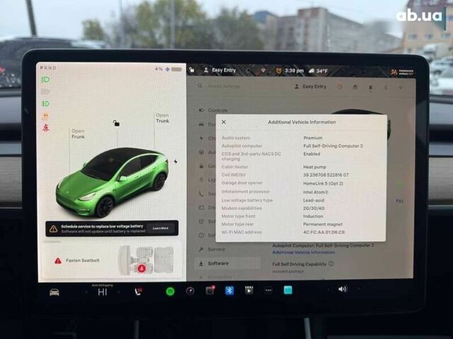 Тесла Model Y, объемом двигателя 0 л и пробегом 142 тыс. км за 18800 $, фото 10 на Automoto.ua