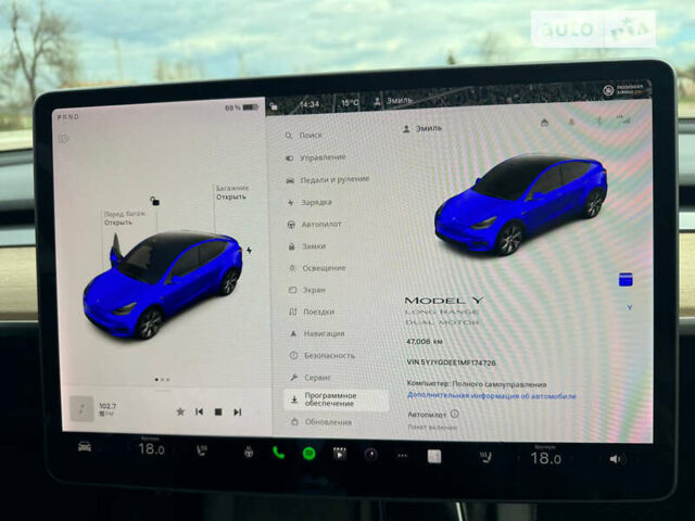 Тесла Model Y, объемом двигателя 0 л и пробегом 47 тыс. км за 31500 $, фото 29 на Automoto.ua
