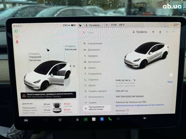 Тесла Model Y, об'ємом двигуна 0 л та пробігом 243 тис. км за 17900 $, фото 28 на Automoto.ua