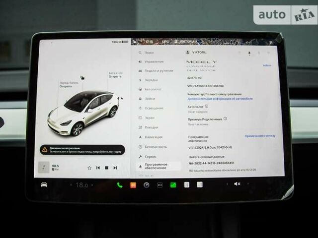 Тесла Model Y, об'ємом двигуна 0 л та пробігом 42 тис. км за 35999 $, фото 15 на Automoto.ua