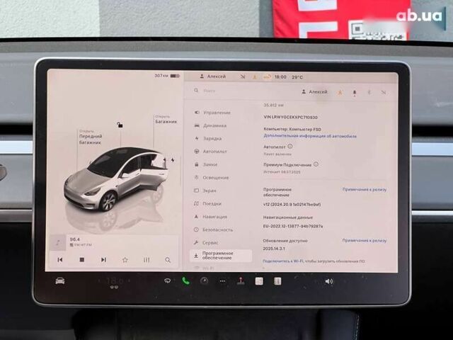 Тесла Model Y, объемом двигателя 0 л и пробегом 35 тыс. км за 35999 $, фото 21 на Automoto.ua
