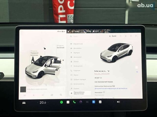 Тесла Model Y, об'ємом двигуна 0 л та пробігом 49 тис. км за 33999 $, фото 20 на Automoto.ua