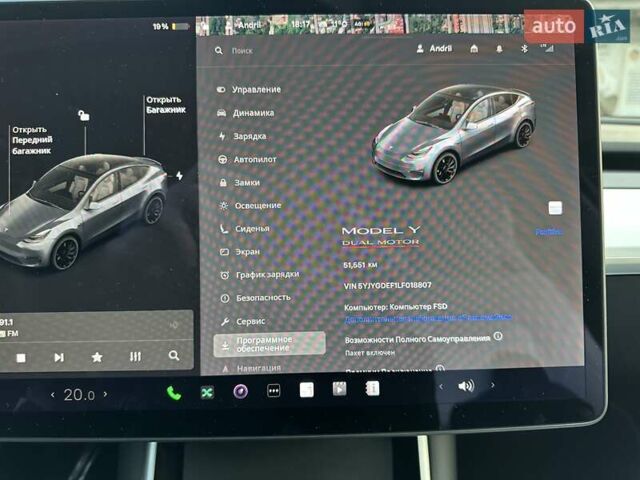 Сірий Тесла Model Y, об'ємом двигуна 0 л та пробігом 51 тис. км за 26000 $, фото 13 на Automoto.ua