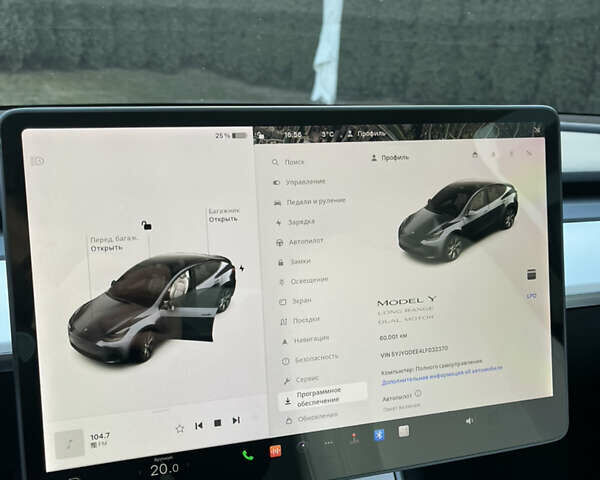 Серый Тесла Model Y, объемом двигателя 0 л и пробегом 60 тыс. км за 24200 $, фото 16 на Automoto.ua