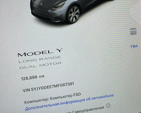 Серый Тесла Model Y, объемом двигателя 0 л и пробегом 128 тыс. км за 20300 $, фото 11 на Automoto.ua