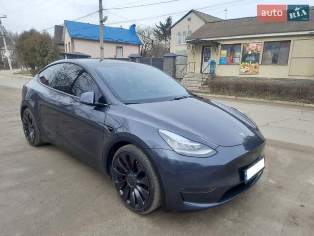 Серый Тесла Model Y, объемом двигателя 0 л и пробегом 48 тыс. км за 24900 $, фото 19 на Automoto.ua
