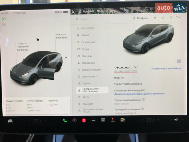 Серый Тесла Model Y, объемом двигателя 0 л и пробегом 12 тыс. км за 28500 $, фото 30 на Automoto.ua