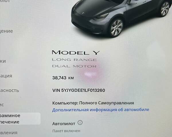 Серый Тесла Model Y, объемом двигателя 0 л и пробегом 38 тыс. км за 55555 $, фото 9 на Automoto.ua