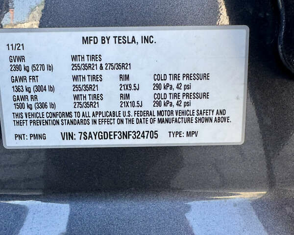 Серый Тесла Model Y, объемом двигателя 0 л и пробегом 107 тыс. км за 29800 $, фото 22 на Automoto.ua