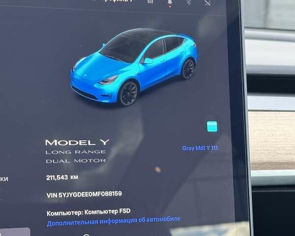 Серый Тесла Model Y, объемом двигателя 0 л и пробегом 211 тыс. км за 18950 $, фото 58 на Automoto.ua