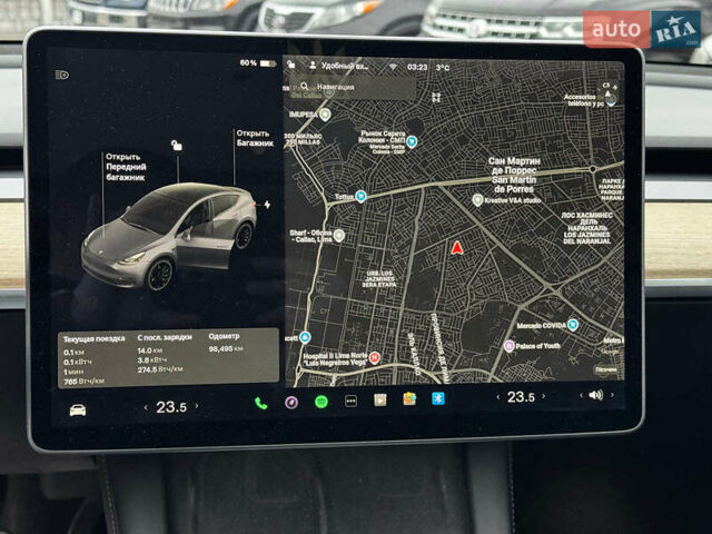 Серый Тесла Model Y, объемом двигателя 0 л и пробегом 98 тыс. км за 29490 $, фото 15 на Automoto.ua