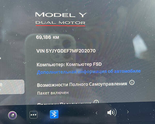 Серый Тесла Model Y, объемом двигателя 0 л и пробегом 69 тыс. км за 24100 $, фото 16 на Automoto.ua