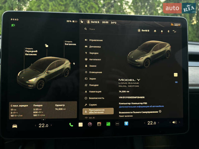 Серый Тесла Model Y, объемом двигателя 0 л и пробегом 85 тыс. км за 24800 $, фото 22 на Automoto.ua